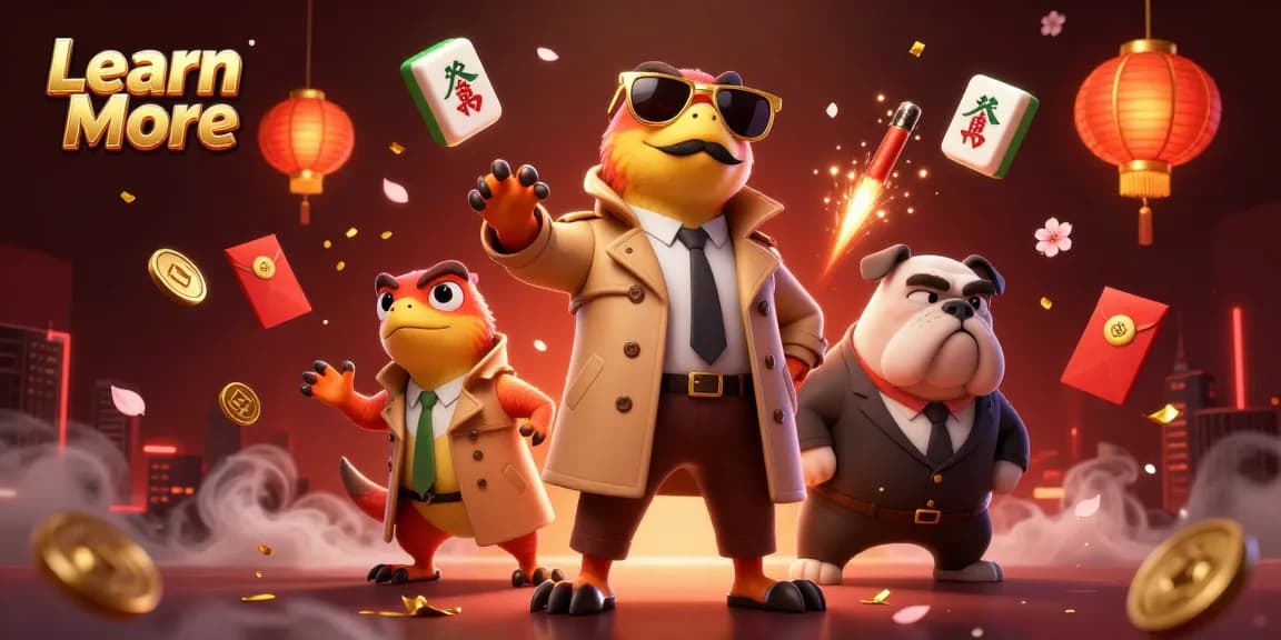 Learn More about a playful scene with raptors and a bulldog in a casino lounge.