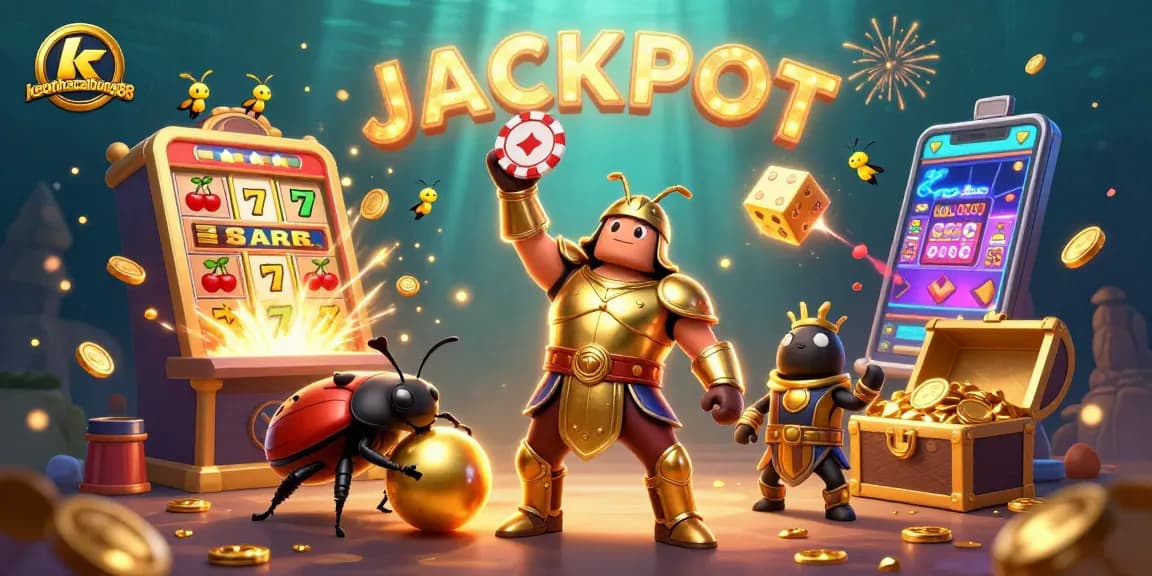Spin to win at keonhacaibong88 as you see heroes amidst a slot machine jackpot explosion!