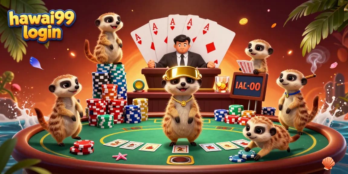 Engage in thrilling gaming with hawai99 login, where meerkats manage a vibrant casino scene.