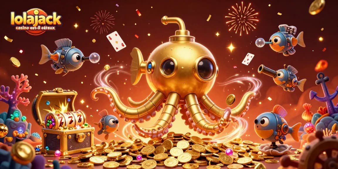 Join the action at lolajack casino est-il sérieux as the golden kraken surfaces amidst jackpots and vibrant fun!
