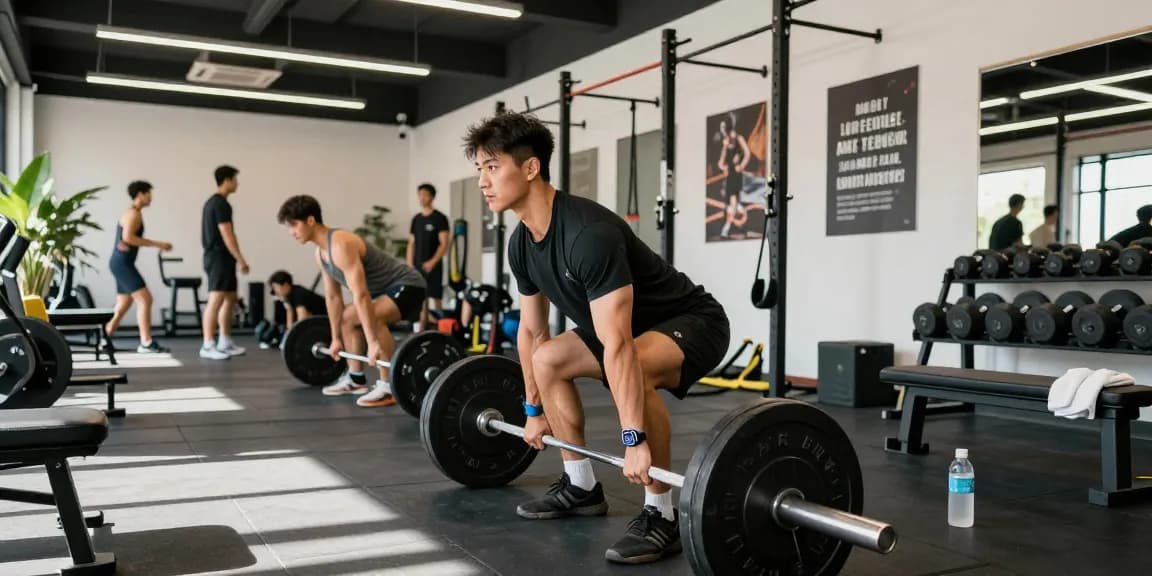 Beligas Shop showcasing athletes in a modern gym, dynamic fitness scene highlighting dedication and quality workouts.