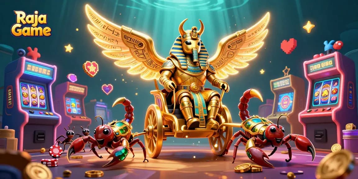Experience thrilling gameplay with Raja Game's vibrant casino characters and dynamic gaming elements.