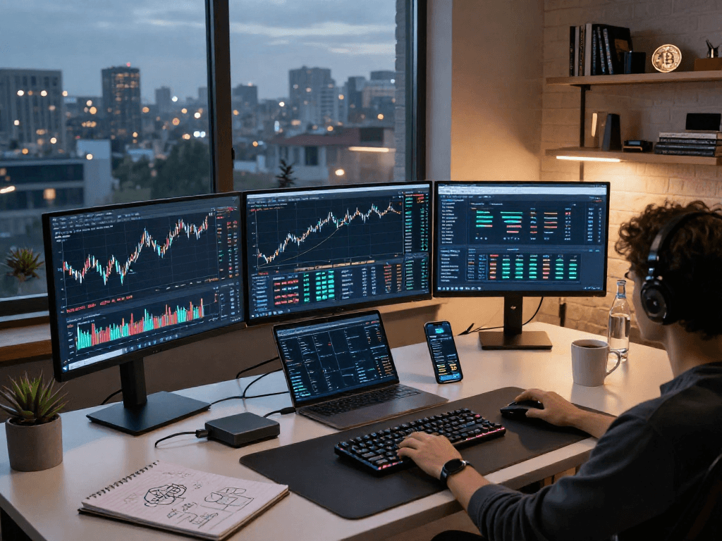 metatrader 5 官网的加密货币交易工作空间，显示实时比特币和以太坊价格图表