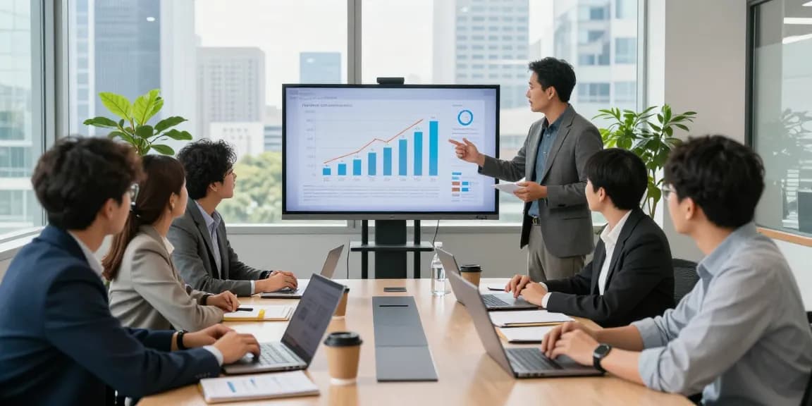 Collaboration on british gas business electricity solutions in a modern office environment.