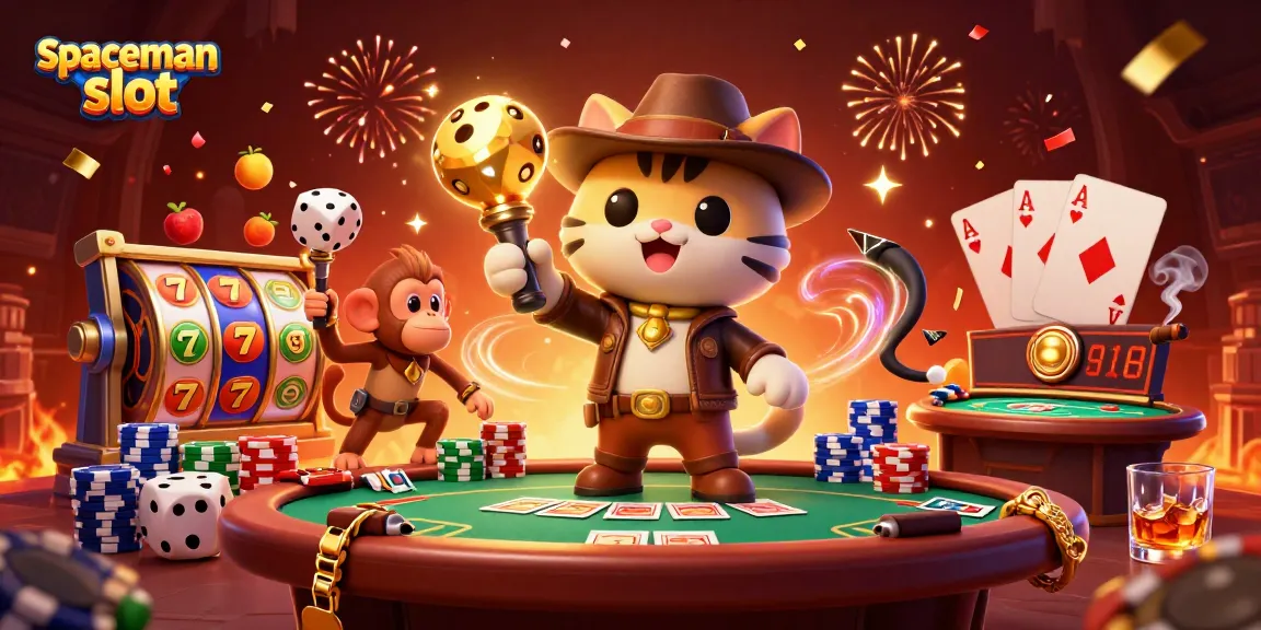 Join the spaceman slot adventure for big wins and exciting gameplay in this vibrant casino scene.