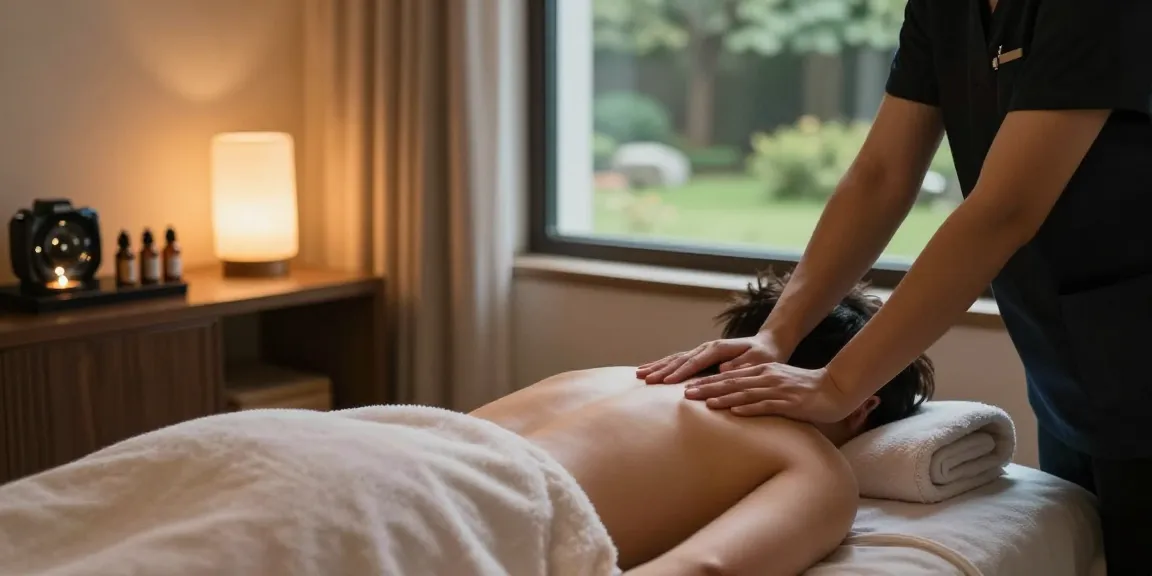 Experience relaxation with 안양출장마사지 in a serene home spa setting.