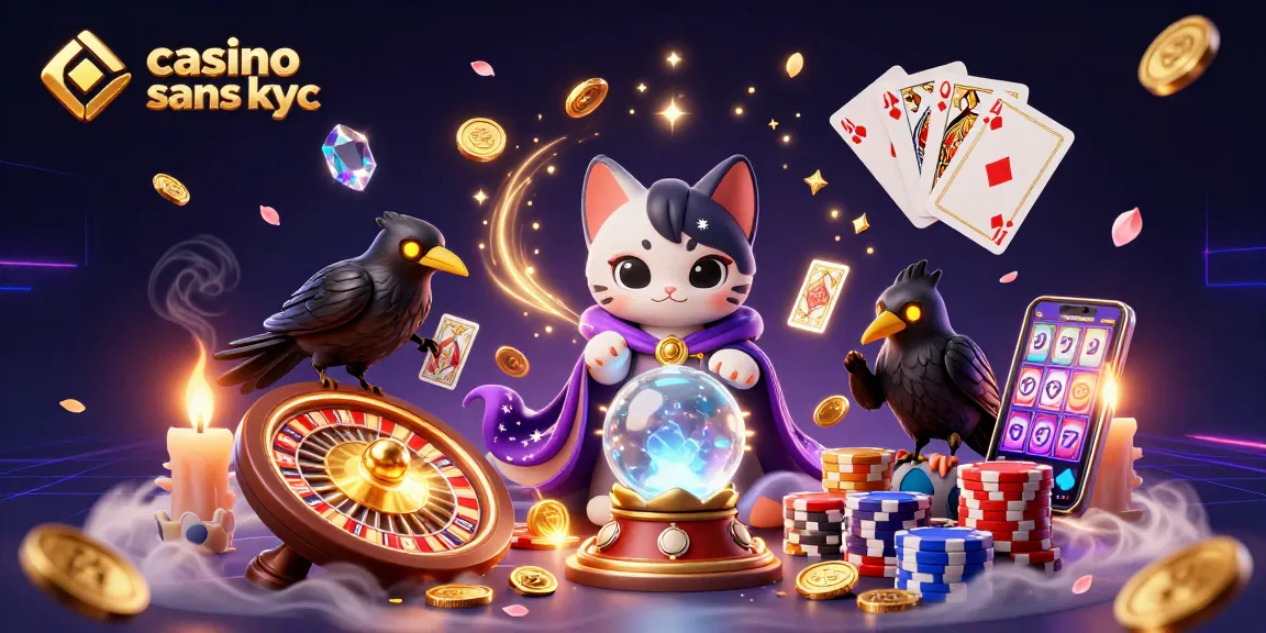 Jeu engageant sur casino sans kyc avec un chat mystique et une ambiance envoûtante.