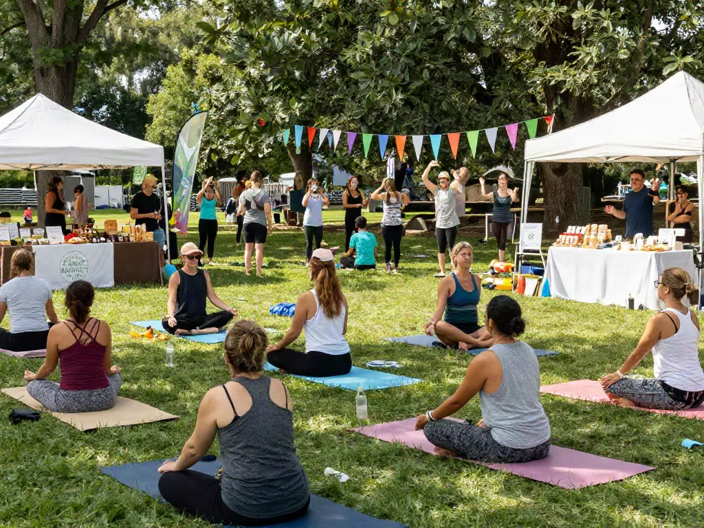 rokok88 community gathering at wellness festival promoting holistic health.