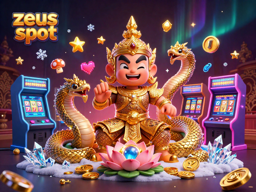 Engage with zeus slot thrilling gameplay featuring vibrant characters and dynamic arcade elements in a casino scene.