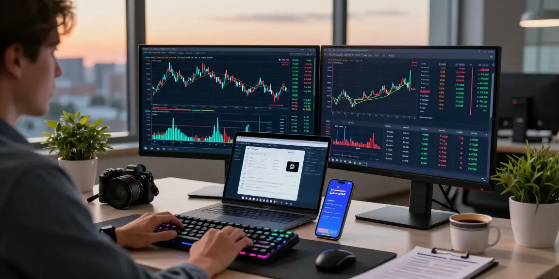 Cricbet99 trading interface displayed on multiple monitors in a professional cryptocurrency workspace with DeFi dashboard for secure investments.