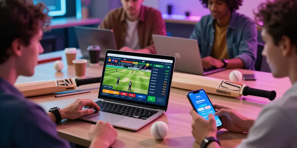 Engaging online betting environment with Fairplay24 showcasing cricket match stats and competitive odds.