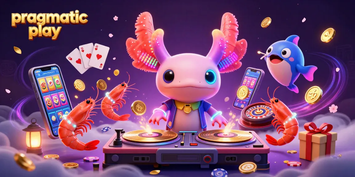 Bermain slot pragmatic play yang menarik dengan ilustrasi akuatik penuh warna dan karakter ceria.