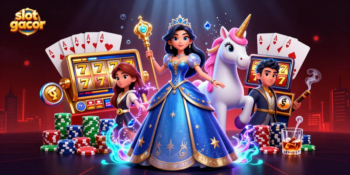 Experience the excitement of slot gacor with vibrant 3D casino elements and magical visuals.