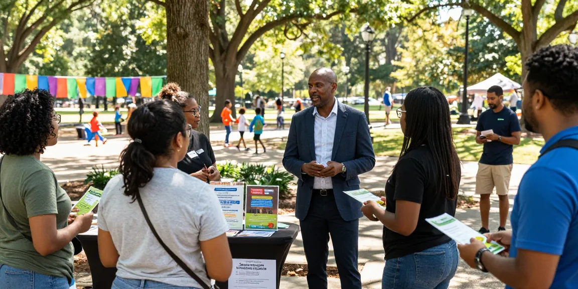 Community engagement with David Vepraskas Atlanta during a public park event, fostering connections and local initiatives.