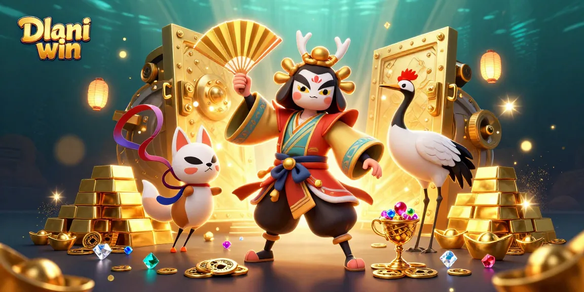 Dive into the thrilling gaming experience of Dhani win, featuring captivating characters amidst a sea of treasures and games.