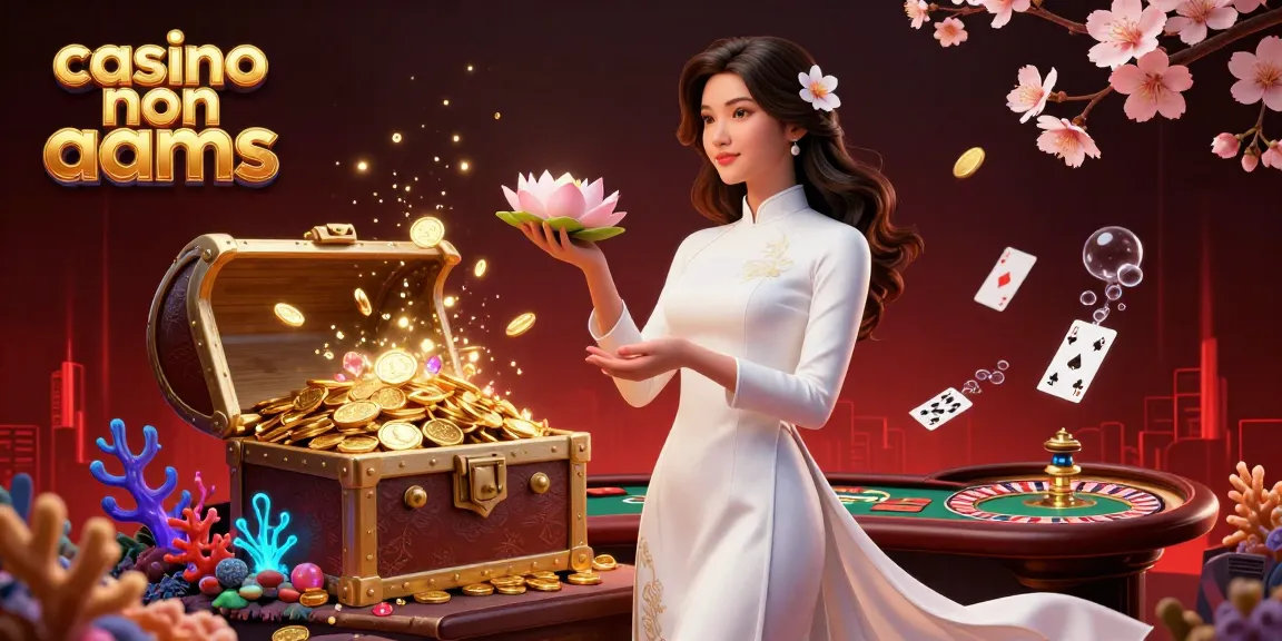 Impegnati in azione in una vivace scena di casino non aams con una donna aggraziata tra elementi di gioco fluttuanti.