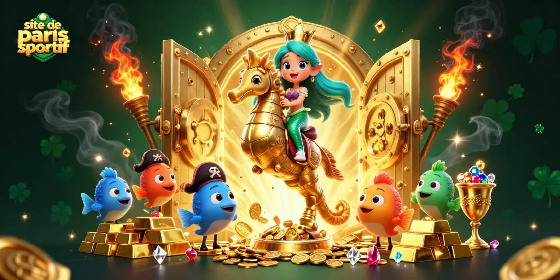 Plongez dans le site de paris sportif avec cette illustration captivante d'une sirène en pleine action.