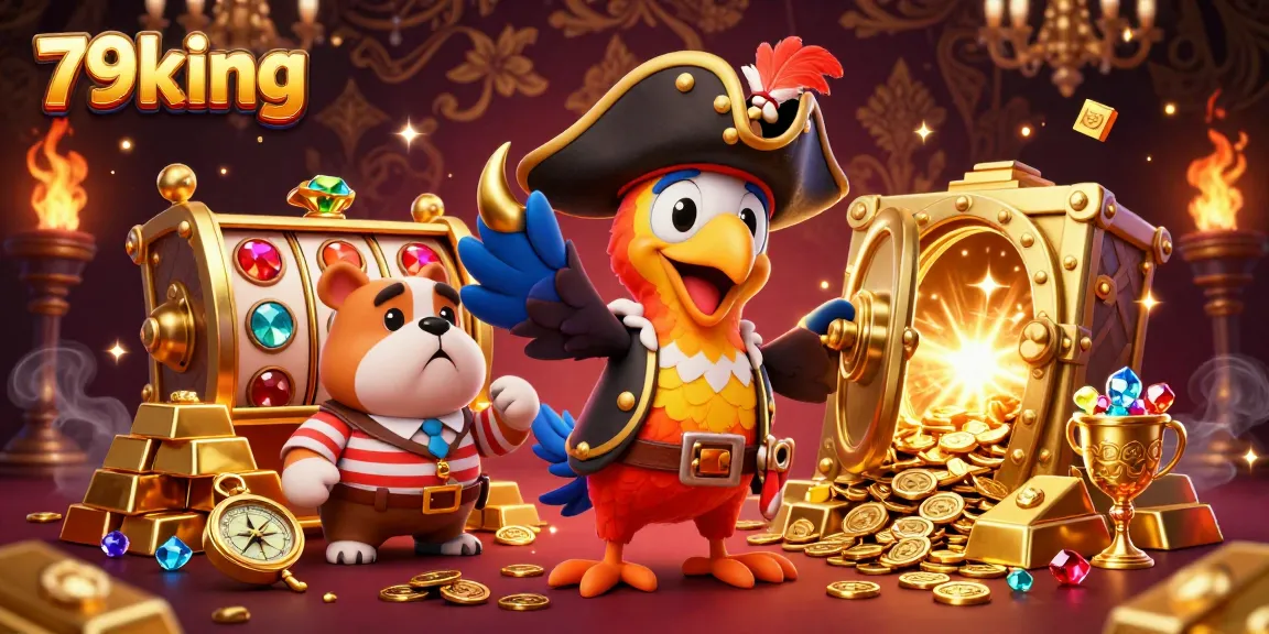 Experience dynamic casino adventure with 79king as characters navigate a treasure-filled online gaming world.
