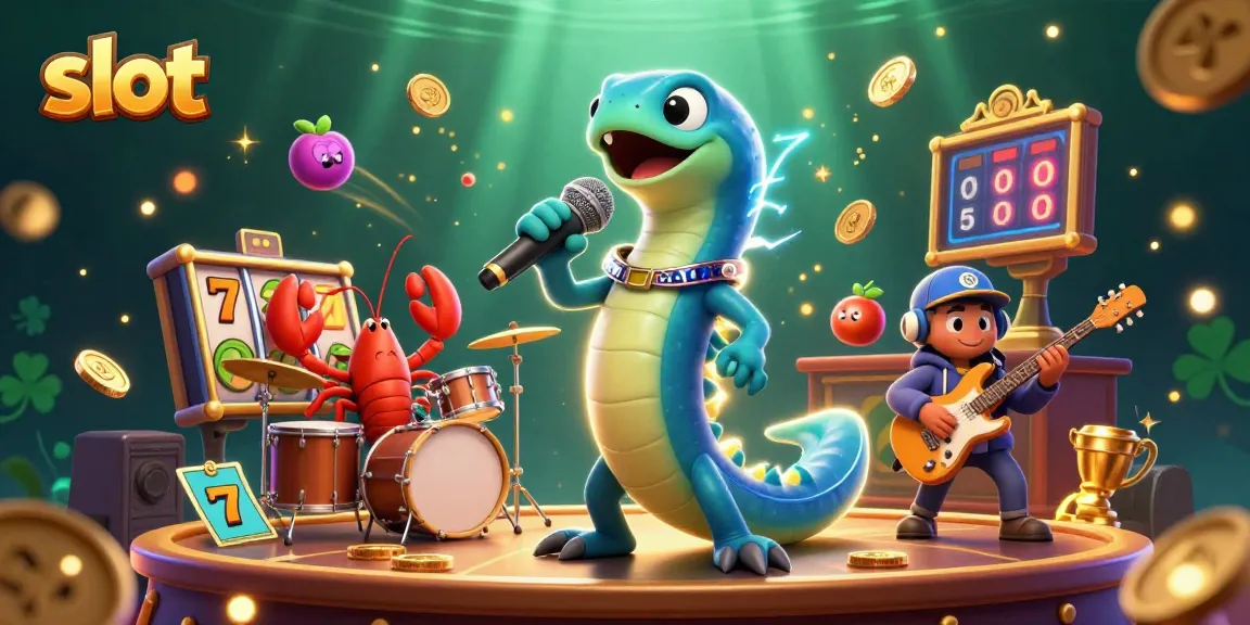 Spin the slot reels with an electric eel DJ in an underwater casino.