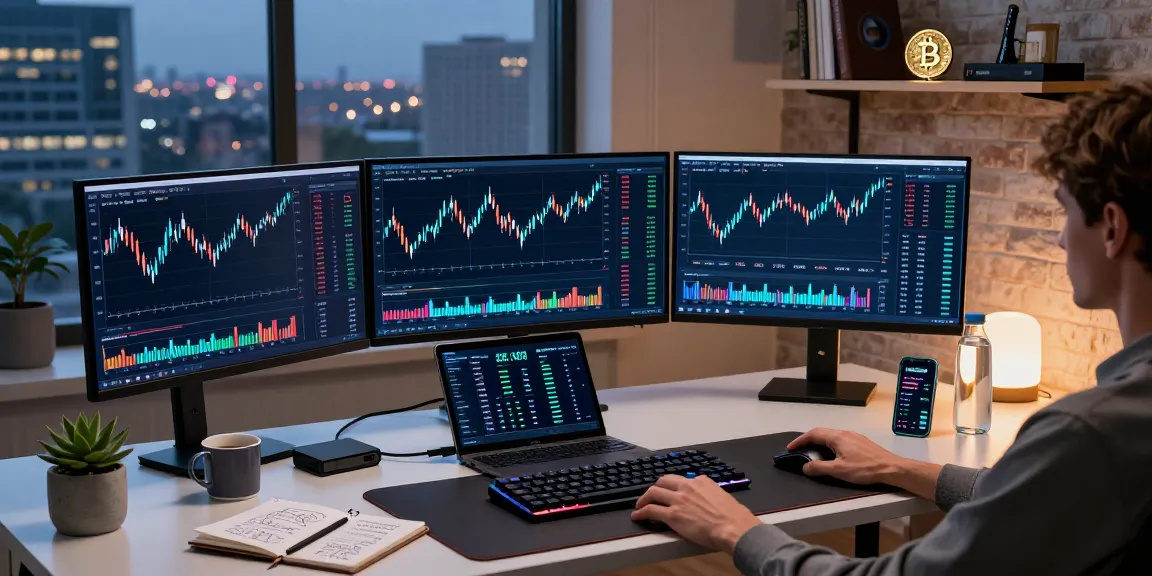 money6x.com make money online in a professional crypto trading workspace with Bitcoin charts and DeFi platforms.