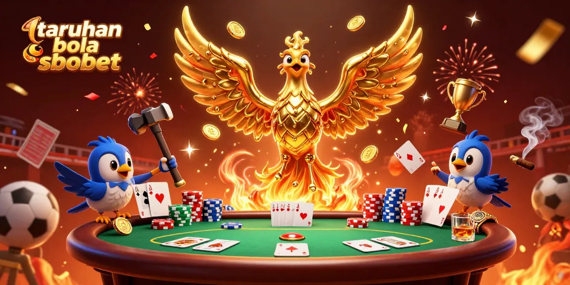 Experience taruhan bola sbobet excitement with a dynamic golden phoenix and sports betting elements.