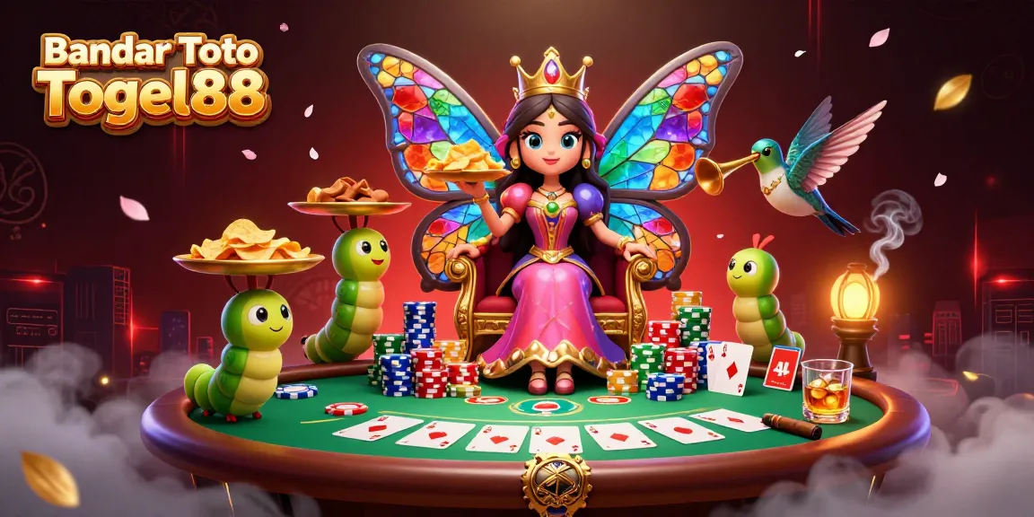 Engage in thrilling gameplay at Bandar Toto Togel88 with vibrant 3D casino illustration!