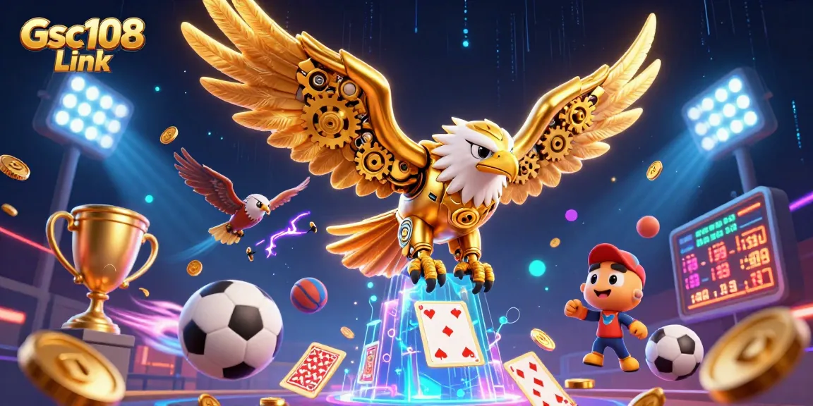 Gsc108 Link menghadirkan aksi menarik dengan Eagle cybernetic dalam permainan kasino.