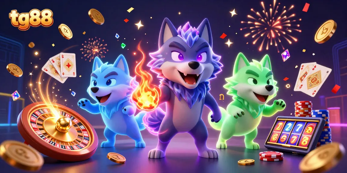 Engage with tg88’s thrilling casino adventure, featuring wolves and dazzling gaming elements.