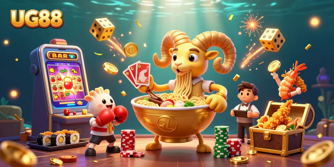 Engage in the thrilling world of UG88 with vibrant 3D casino characters and explosive jackpot action.