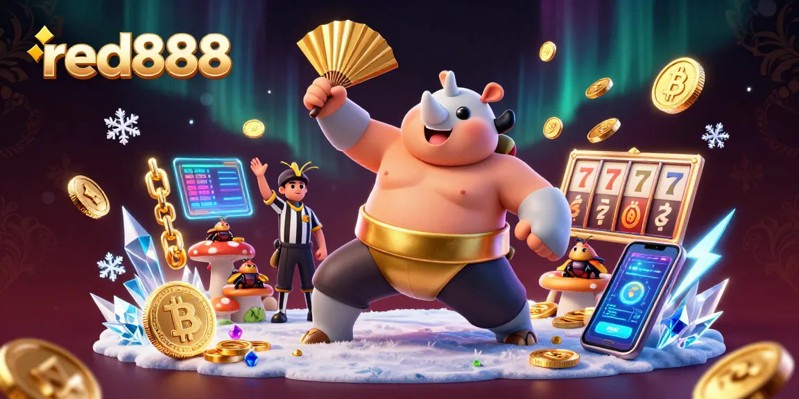 Experience the thrilling excitement of red888 as a beetle champion battles in style, surrounded by vibrant cash and crypto!