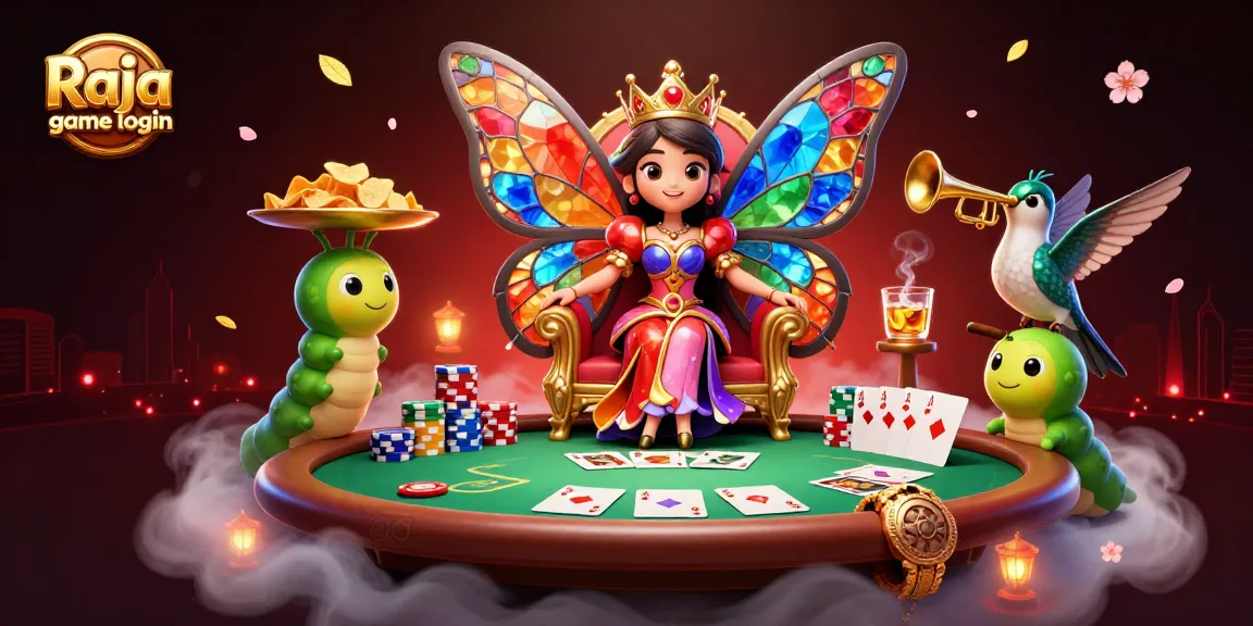 Raja game login process visualized with vibrant casino elements for engaging gaming experience.