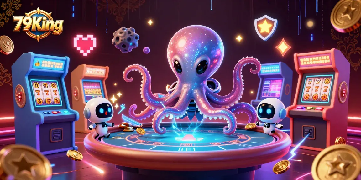 79King's alien octopus dealer offers high-stakes poker excitement on a holographic table, bringing unique gaming thrills.