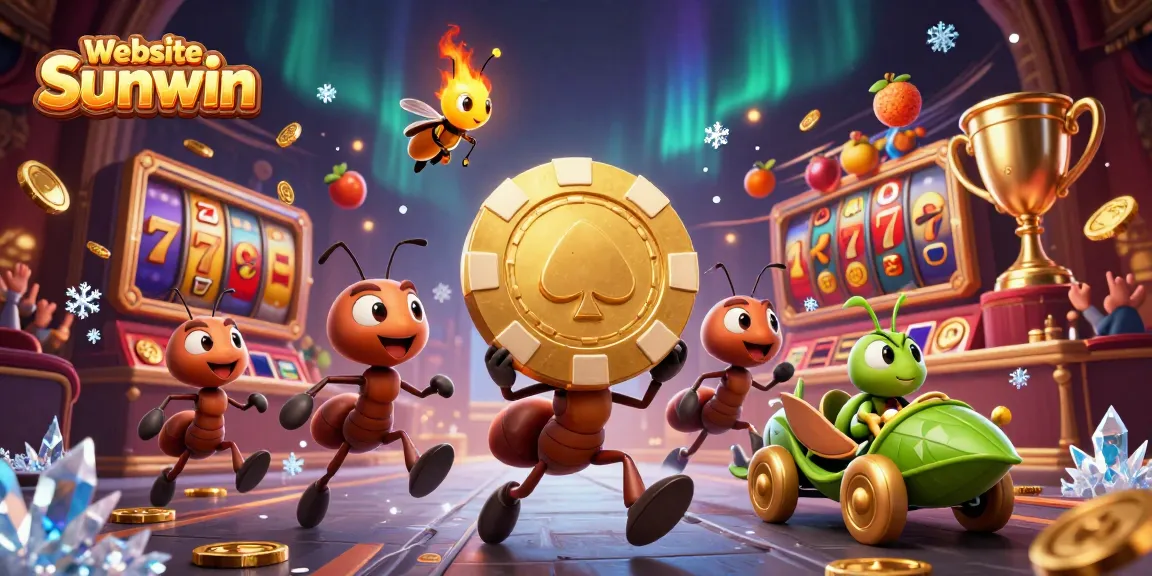 Score big with actions at Website Sunwin featuring a heist of a giant poker chip by animated ants.