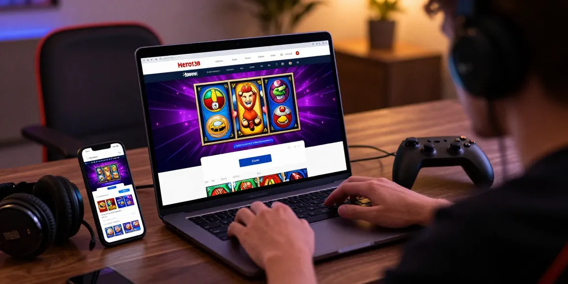 Login hero138 screen with engaging games highlighting online gambling experience